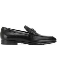Tod's - Timeless T Plaque Loafers - Lyst