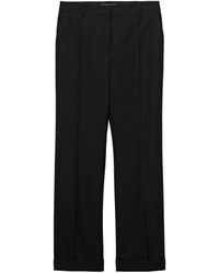 Prada - Turn-Up Hem Trousers - Lyst