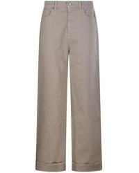 P.A.R.O.S.H. - Turn-Up Cuff Trousers - Lyst