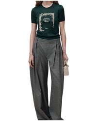 Dior - Book Cover Short-Sleeved Fitted Sweater - Lyst
