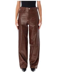 Rohe - Wide-Leg Leather Pants - Lyst