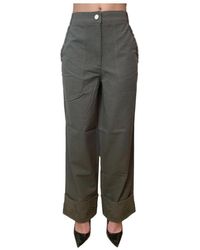 Liu Jo - Embellished Wide-Leg Pants - Lyst