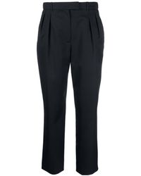 A.P.C. - High-Waist Cropped Trousers - Lyst