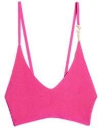 Jacquemus - Pralu Logo-Plaque Cropped Top - Lyst