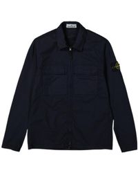 Stone Island - Zip-Fastening Long-Sleeve Shirt - Lyst