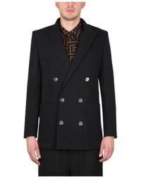 Balmain - Double Breasted Tailored Jacket - Lyst