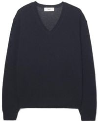 DUNST - Cashmere V-Neck Knitted Sweater - Lyst