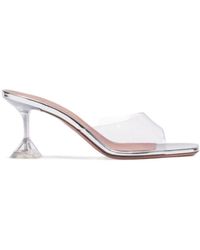 AMINA MUADDI - Square-Headed High-Heeled Sandals - Lyst