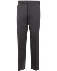 Lardini - Pressed-Crease Tailored Trousers - Lyst