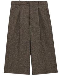 Saint Laurent - Mid-Rise Tailored Culottes - Lyst