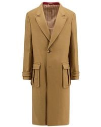Etro - Single Breasted Pegaso Detailed Coat - Lyst