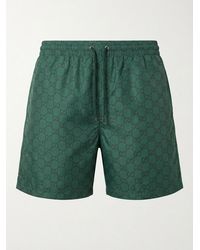 Gucci - Monogrammed Drawstring Swimwear - Lyst