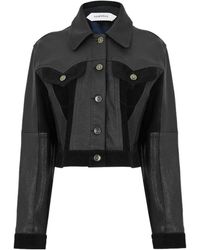 Versace - Leather Slim Blouson - Lyst