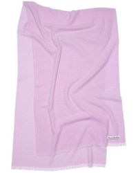 Acne Studios - Logo-Patch Wool Scarf - Lyst