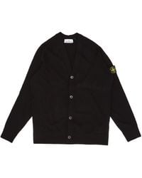 Stone Island - V-Neck Button-Up Cardigan - Lyst