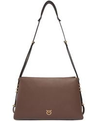 Pinko - Logo-Plaque Shoulder Bag - Lyst