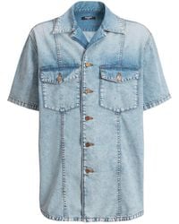 Balmain - Light Denim Shirt - Lyst