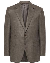 Canali - Single-Breasted Wool Blazer - Lyst