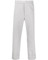 Thom Browne - Low-Rise Stripe-Pattern Tailored Trousers - Lyst
