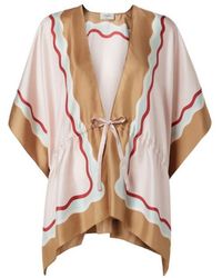 Fendi - Printed Drawstring-Waist Poncho - Lyst