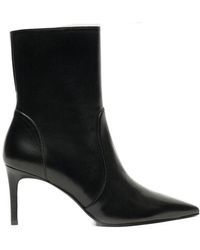 Stuart Weitzman - 75Mm Stuart Power Zip-Detail Pointed-Toe Boots - Lyst