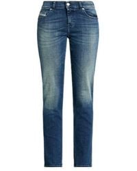 DIESEL - Dark Denim Tapered Pants - Lyst