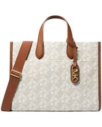 Michael Kors - Gigi Large Empire Signature Logo Tote Bag - Lyst