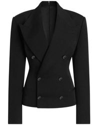 Dolce & Gabbana - Double-Breasted Structured Blazer - Lyst