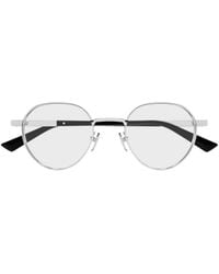 Gucci - Eyewear Oval Frame Glasses - Lyst