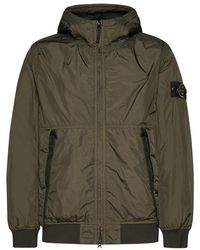 Stone Island - Logo Patch Hooded Track Jacket - Lyst