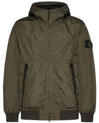 Stone Island - Logo Patch Hooded Track Jacket - Lyst