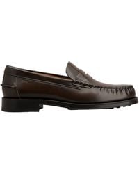 Tod's - Round Head Loafer Shoes - Lyst