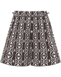 Max Mara - Taiga All-Over Logo Printed Shorts - Lyst