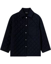 A.P.C. - Georges Quilted Jacket - Lyst
