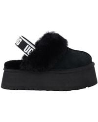 UGG - Funkette Suede Sheepskin-trim Slingback Mules - Lyst