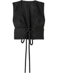 Zimmermann - Matchmaker Cropped Tie-Front Top - Lyst
