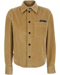 Bottega Veneta - Long Sleeved Corduroy Shirt - Lyst