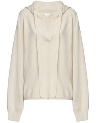 Malo - Cashmere V-Neck Hoodie - Lyst