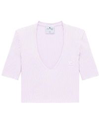 Courreges - Short-Sleeved Sweater - Lyst