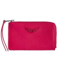 Zadig & Voltaire - Logo Plaque Zipped Card Case - Lyst