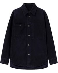 WOOYOUNGMI - Denim Shirt With Back Logo - Lyst