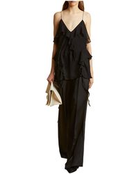 KHAITE - Simone Wide-Leg Tailored Trousers - Lyst