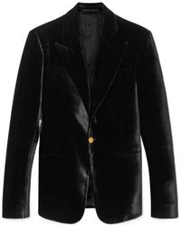 Versace - Single-Buttoned Velvet Blazer - Lyst