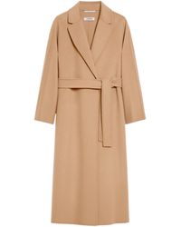 Max Mara - Wool Broadcloth Midi Coat - Lyst