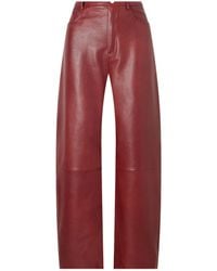 Arma - Leather Wide-Leg Pants - Lyst