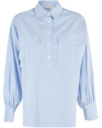 ERMANNO FIRENZE - Lapel Long Sleeve Shirt - Lyst