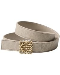 Loewe - Logo-Buckled Square Tip Belt - Lyst