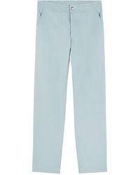 Maison Kitsuné - Maison Kitsuné Logo Embroidered Straight-Leg Trousers - Lyst