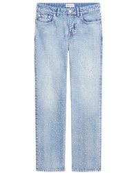 Balenciaga - All-Over Hole Detailed Low Waist Jeans - Lyst