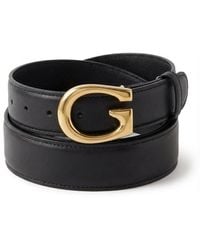Gucci - G-Buckle Leather Belt - Lyst